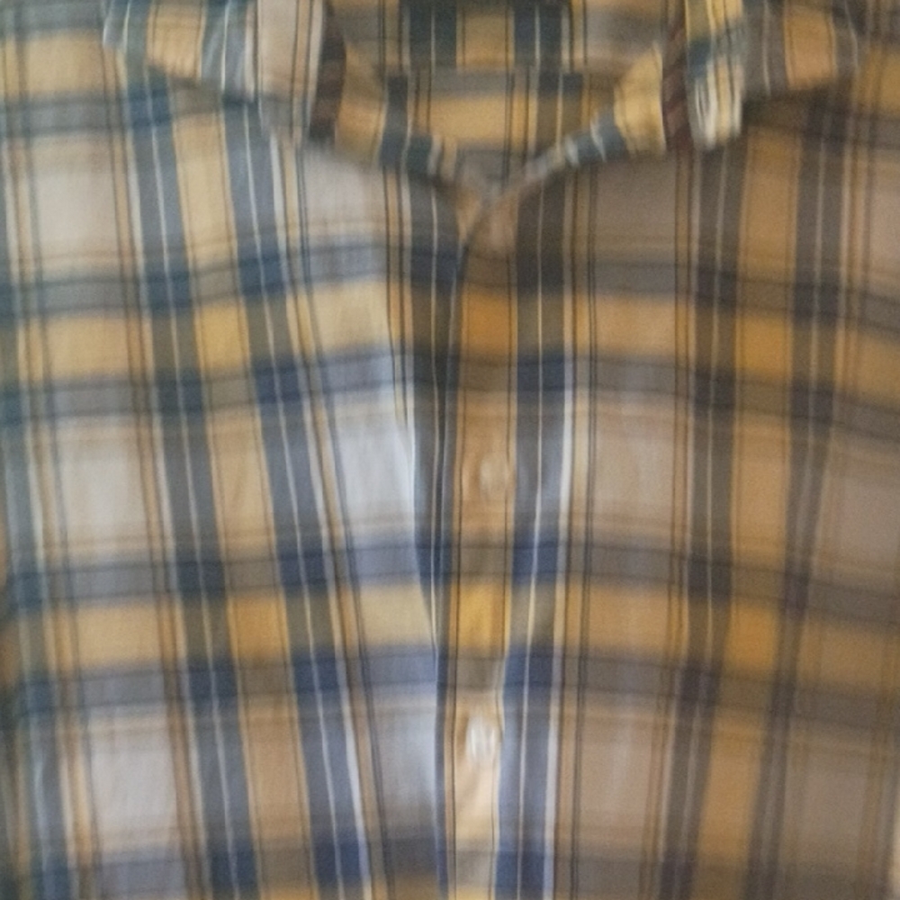 Daniel Cremieux Blue and Yellow Plaid Shirt